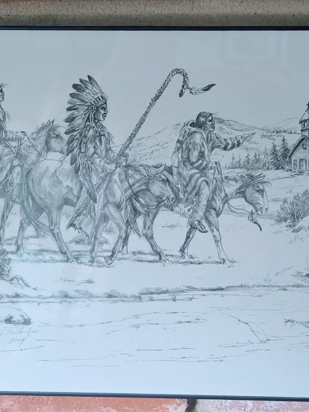 Native American Print Hand Signed By Mary Selfridge 11 X 17